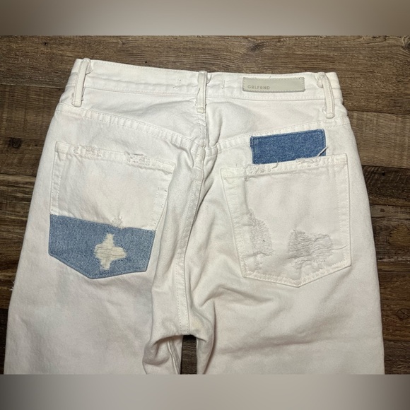 GRLFRND Karolina Joni Denim Jean Patchwork Ripped Women’s Size 25 - Picture 8 of 8